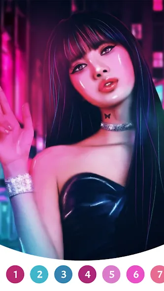 BlackPink Paint by Number (БлэкПинк Раскраска по номерам)  [МОД Все открыто] Screenshot 5