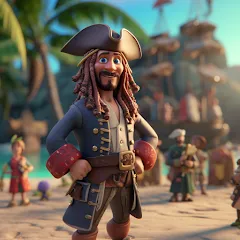 Взлом Pirate Polygon Caribbean Sea (Пиратская Полигон Карибское море)  [МОД Unlimited Money] - последняя версия apk на Андроид