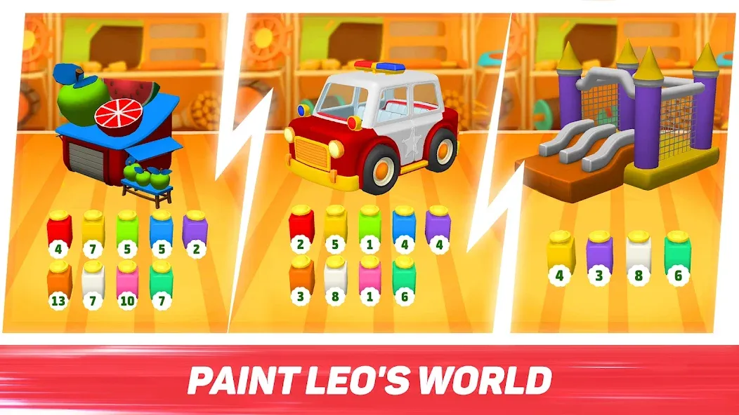 Leo Runner: car games for kids  [МОД Меню] Screenshot 3