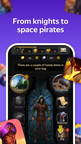 Yandex Games RPG and Role  [МОД Меню] Screenshot 1