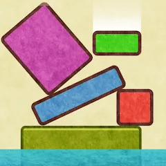 Взломанная Drop Stack Block Stacking Game (Дроп Стэк блочная игра с укладкой блоков)  [МОД Много денег] - стабильная версия apk на Андроид