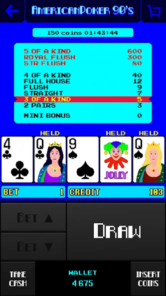 American Poker 90's Casino  [МОД Меню] Screenshot 2