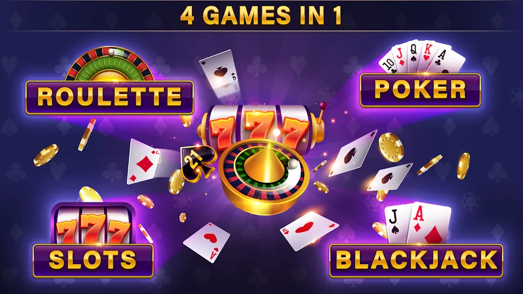 Casino All Star: Poker & Slots (Казино Олл Стар)  [МОД Все открыто] Screenshot 1