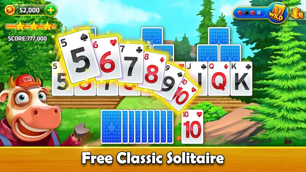 Solitaire Tripeaks - Farm Trip (Фарм Джорни)  [МОД Бесконечные деньги] Screenshot 5