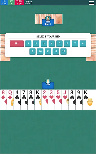 Spades Card Game (Спейдс Карточная Игра)  [МОД Меню] Screenshot 4