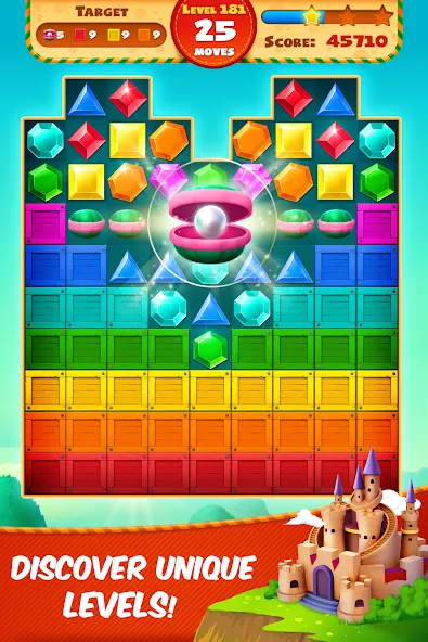 Jewel Empire : Quest & Match 3  [МОД Unlimited Money] Screenshot 3