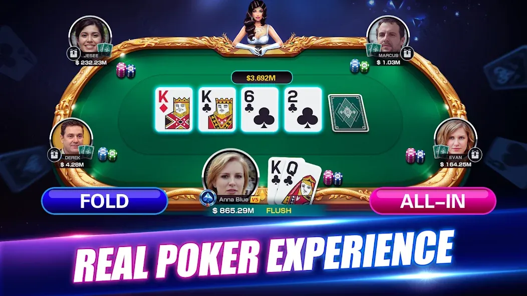 Winning Poker™ - Texas Holdem (Виннинг Покер)  [МОД Много монет] Screenshot 1