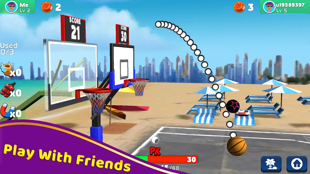 Shoot Challenge Basketball (Шут Челлендж Баскетбол)  [МОД Меню] Screenshot 5