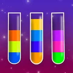 Скачать взломанную Water Sort Puzzle Color Game  [МОД Mega Pack] - последняя версия apk на Андроид