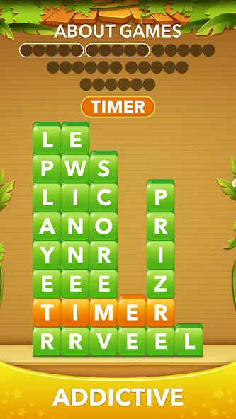 Word Heaps -Connect Stack Word  [МОД Бесконечные деньги] Screenshot 4