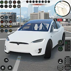 Взломанная Electric Tesla Model X Driver (Электрический водитель   )  [МОД Mega Pack] - полная версия apk на Андроид